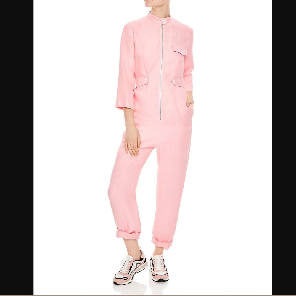 NWOT Sandro Paris Pink Jumpsuit